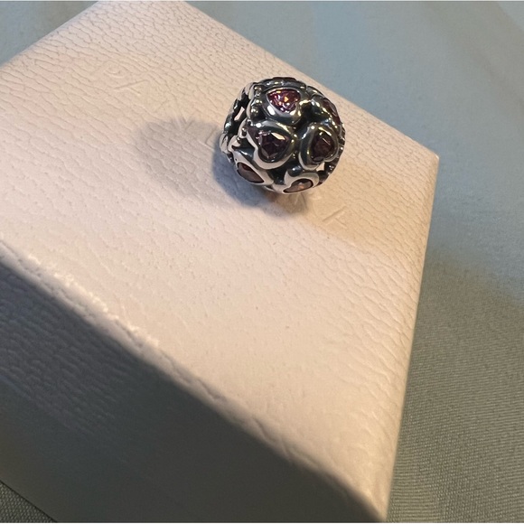 Pandora Pink Hearts Charm - Picture 6 of 7